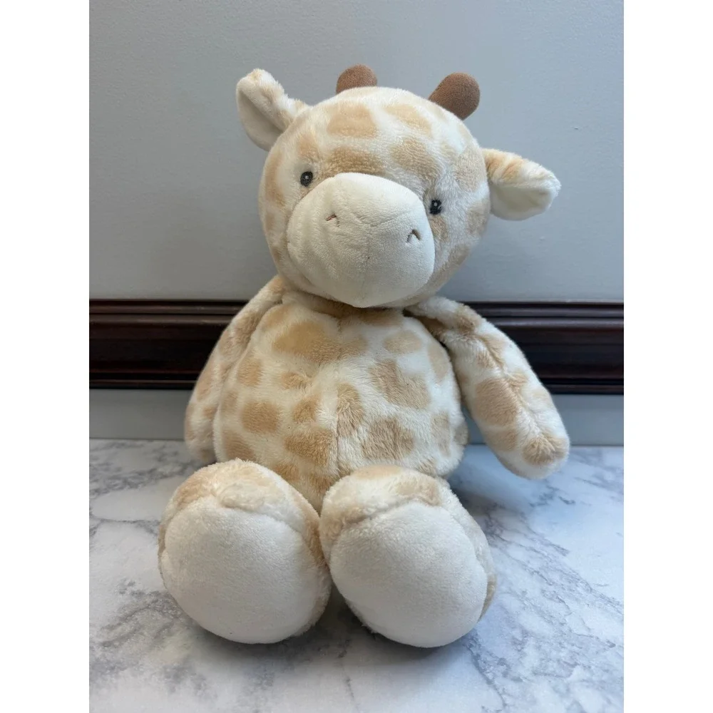 Carters Giraffe Plush Stuffed Animal Tan Cream Spotted Kids Preferred 11 inch